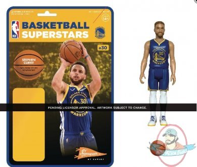 Nba Golden State Warriors Steph Curry ReAction Figure Super 7 