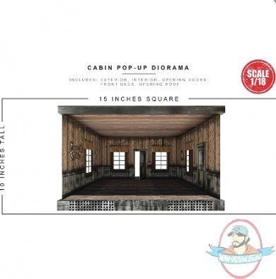 1/18 Scale Diorama Extreme Sets Cabin Pop Up