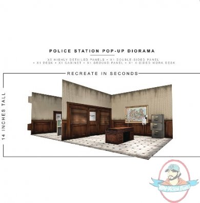 1/12 Scale Extreme Sets Police Station Pop-Up Diorama