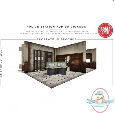 1/18 Scale Extreme Sets Police Station Pop Up Diorama