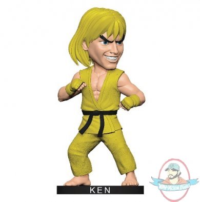 Street Fighter Ken Yellow Gi Polystone BobbleHead Icon Heroes