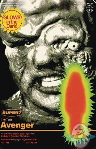 Toxic Avenger Toxie Monster Glow ReAction Figure Super 7