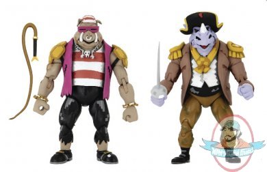 Turtles in Time Pirate Bebop & Rocksteady 7 inch Figure 2 Pack Neca