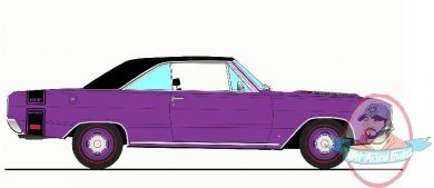 1:18 Scale 1969 Dodge Dart GTS 440 Violet Purple Vinyl Top by Acme