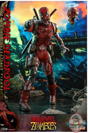 1/6 Scale Marvel Zombie Deadpool Figure Hot Toys 907337