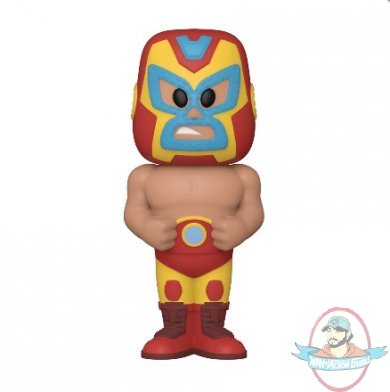 Vinyl Soda Luchadores Iron Man with Metallic Figure Funko