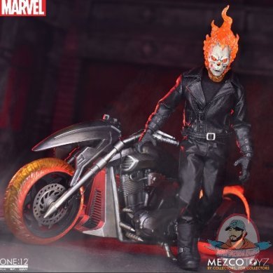 The One:12 Collective Marvel Ghost Rider & Hell Cycle Set by Mezco