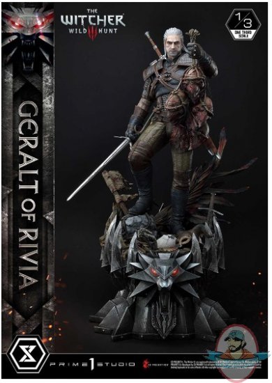 The Witcher 3 Wild Hunt Geralt of Rivia Statue Prime 1 907408