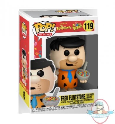 Pop! AD Icons Fruity Pebbles Fred with Cereal #119 Figure Funko