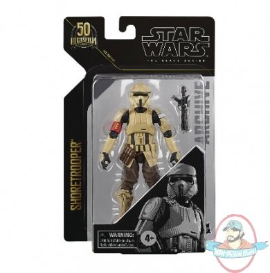 Star Wars Black Archives Shore Trooper 6 inch Figures Hasbro 