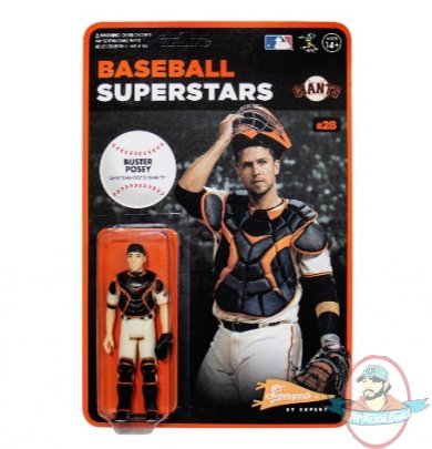 MLB Modern SF Giants Buster Posey W1 ReAction Figure Super 7