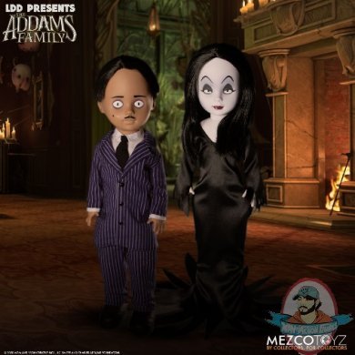 Living Dead Dolls Addams Family Gomez & Morticia Doll Set by Mezco Living Dead Dolls Addams Family Gomez & Morticia Doll Set by Mezco