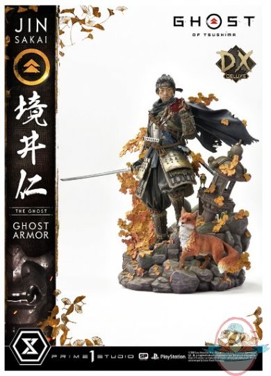 Ghost of Tsushima Jin Sakai Ghost Armor Deluxe Statue Prime 1 907494