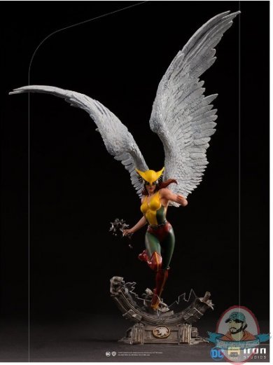 1:10 Dc Comics Hawkgirl Deluxe Statue Iron Studios 907567