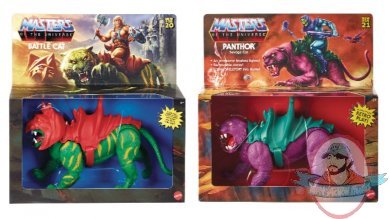 Masters Of The Universe Origins Set of 2 Battle Cat & Panthor Mattel