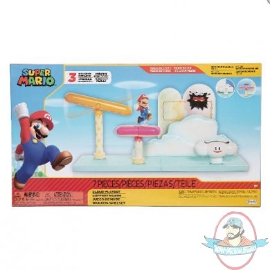 Nintendo Super Mario 2-1/2 inch Cloud Playset Jakks Pacific