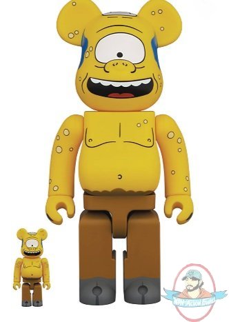 Simpsons Cyclops Bearbrick 400% & 100% 2 Pack Medicom
