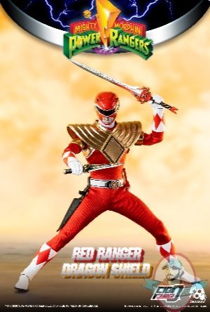 1/6 Power Rangers Dragon Shield Red Ranger PX Figure ThreeZero 