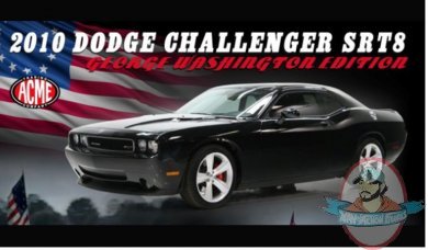 1:18 2010 Dodge Challenger SRT8 with George Washington Figure US Flag