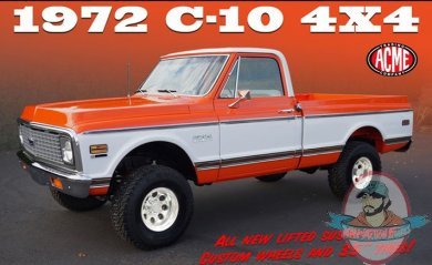 1:18 Scale 1972 Chevrolet C10 4x4 Lifted Offroad Edition Acme