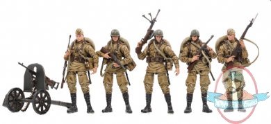 1:18 Scale Joy Toy WWII Soviet Infantry 5 Pack Dark Source