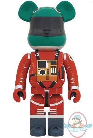 2001 Space Odyssey Green Helmet & Orange Suit 1000% Bearbrick Medicom
