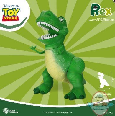 Toy Story Rex Large Vinyl Piggy Bank Beast Kingdom