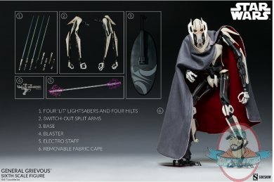 1/6 Star Wars General Grievous Figure Sideshow Collectibles 1000272