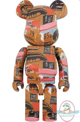 Andy Warhol X Jean Michel Basquiat 2 1000% Bearbrick by Medicom