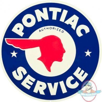 Pontiac Service 24 inch Large Round Sign by Signs4Fun