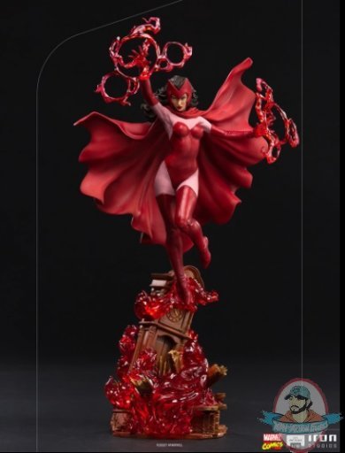 1:10 Scale Marvel Scarlet Witch Art Scale Statue Iron Studios 908164
