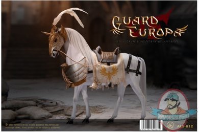 POPTOYS 1/6 Eagle Knight Guard Silver armor Horse ALS012