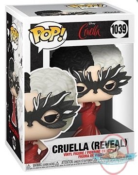 Pop! Disney Cruella Cruella in Red Gown #1039 Vinyl Figure Funko