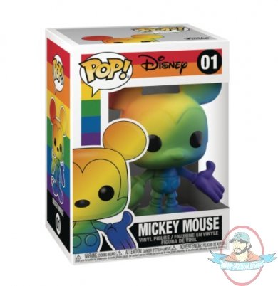 Pop! Disney Pride Mickey Mouse Rainbow #01 Figure Funko