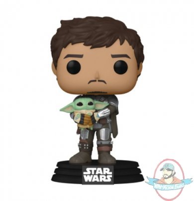 Pop! Star Wars Mandalorian Mando Holding Child Vinyl Figure Funko Pop! Star Wars Mandalorian Mando Holding Child Vinyl Figure Funko