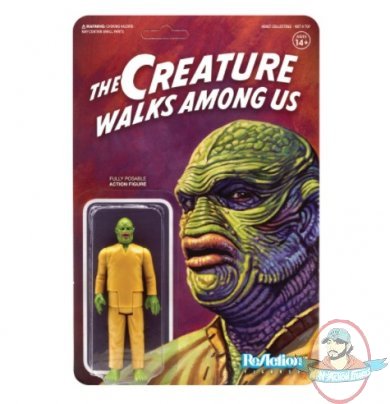Universal Monsters The Creature Walks Among Us Figure ReAction Super 7