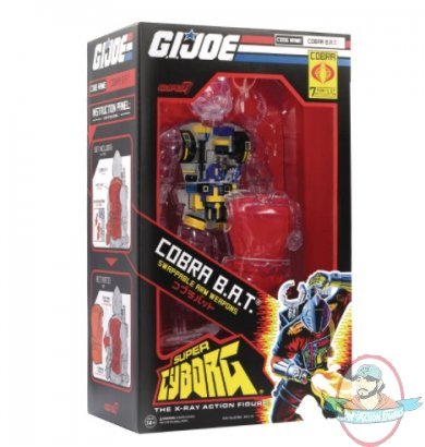 G.I. Joe Super Cyborg Cobra Bat Clear Figure Super 7