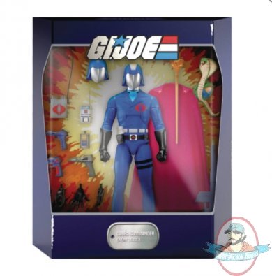 G.i. Joe Ultimates Real American Hero Cobra Commander Figure Super 7