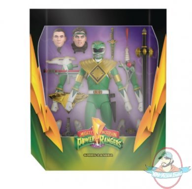 Power Rangers Ultimates Green Ranger Figure Super 7