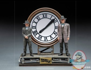 1/10 BTTFII Marty and Doc at the Clock Deluxe Iron Studios 908784