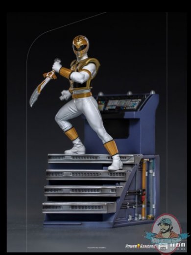 1:10 Power Rangers White Ranger Art Scale Iron Studios 908868