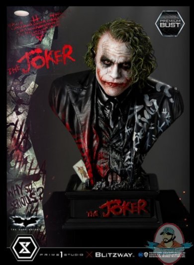 1/3 Scale Dc Comics The Joker Bust Prime 1 Studio 909121