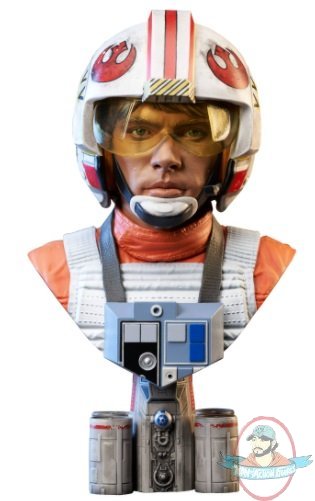 1/2 Star Wars A New Hope L3D Pilot Luke Skywalker Bust Diamond Select