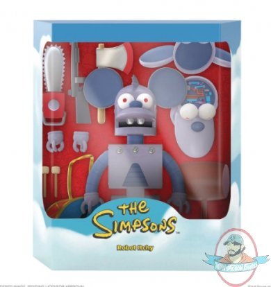 Simpsons Ultimates Robot Itchy Figure Super 7