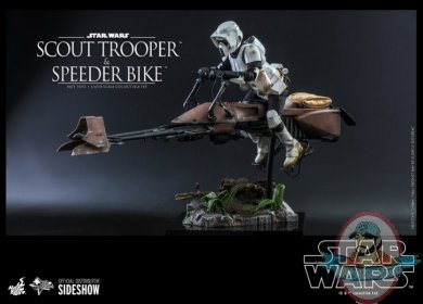 1/6 Star Wars Scout Trooper & Speeder Bike MMS Hot Toys 908855