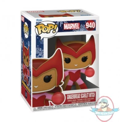 Pop! Marvel Holiday Gingerbread Scarlet Witch #940 Figure Funko