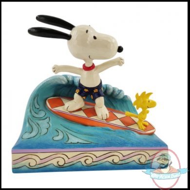 Snoopy & Woodstock Surfing Figurine Enesco 909190