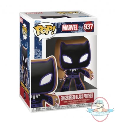 Pop! Marvel Holiday Gingerbread Black Panther #937 Figure Funko