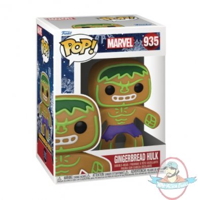 Pop! Marvel Holiday Gingerbread Hulk #935 Figure Funko