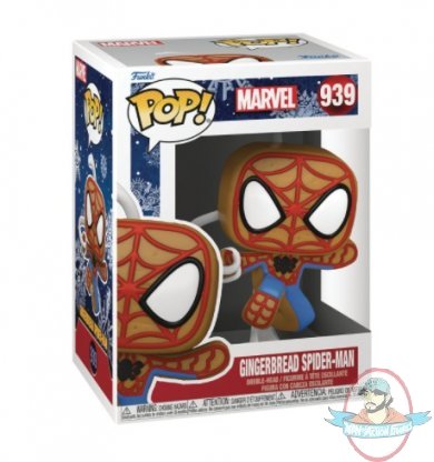 Pop! Marvel Holiday Gingerbread Spider Man #939 Figure Funko